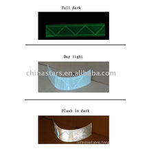 High visibility Glow-in-the-dark reflective PVC tape